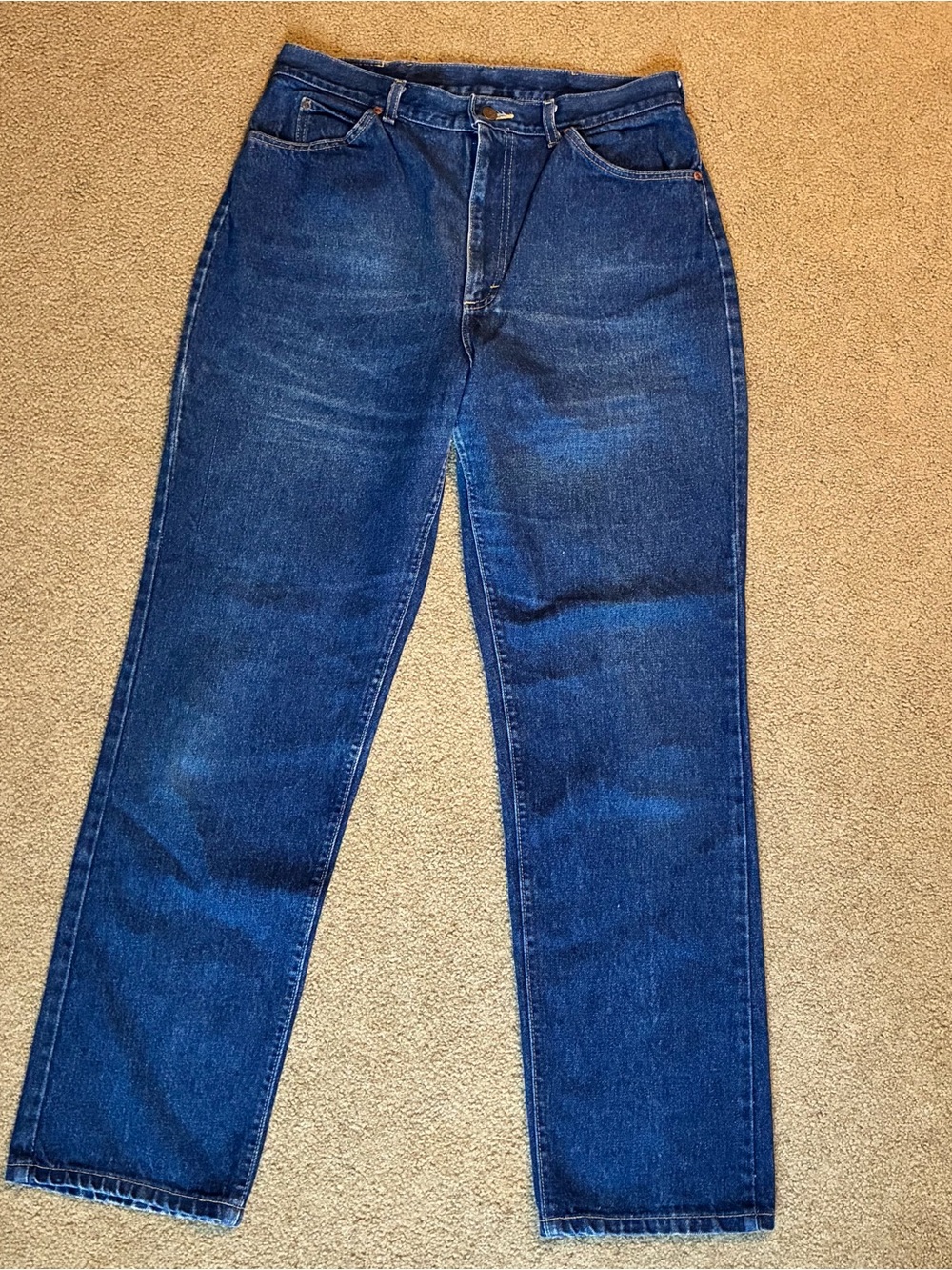 Vintage 80s Lee MR Jeans Men’s 32 x 32 Blue Straight Leg Grunge USA Union